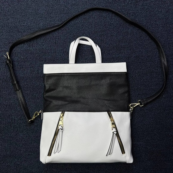 Steve Madden Black and White Shoulder Bag - Picture 1 of 12